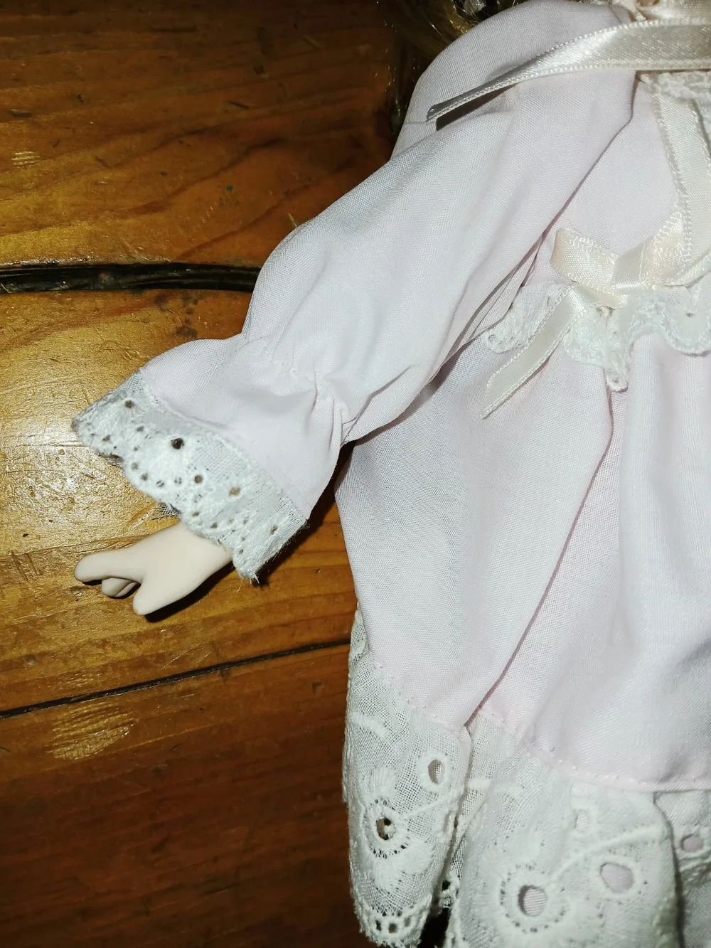 Delicate Pink Lace Baby Doll by